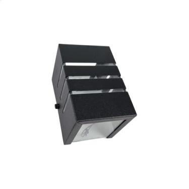 Imagem de Arandela minimal 3 frisos - 2 fachos 8x8x12 G9 BL 73 preto