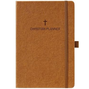 Imagem de Agenda 2026 - Planejador cristão 2026, janeiro de 2026 - dezembro de 2026, 14,5 cm x 21,3 cm, agenda mensal semanal 2026 com adesivos, agenda bíblica diária 2026, suporte para caneta, bolso traseiro