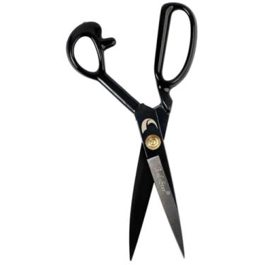 Imagem de Tesoura de tecido, tesoura de costura de 30,5 cm, tesoura profissional afiada para costurar matérias-primas de couro - Tesouras japonesas de alfaiate de aço de alto carbono (destro)