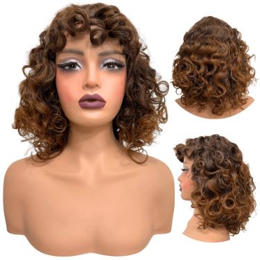 Imagem de Peruca cacheada curta loira ombre hair encaracolada T2/30