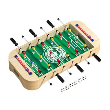 Imagem de Zxpjkyu Mesa de Pebolim de Mesa, Jogo de Futebol Educacional Divertido de Madeira Multifuncional com Bola E Placar para Crianças em Viagens Ao Ar Livre, S