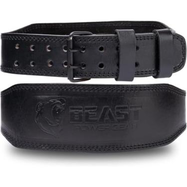 Imagem de Cinto de couro de 10 cm com envoltório livre – Cinto de ginástica acolchoado com espuma para musculação, agachamento, levantamento terra, cinto masculino e feminino (preto sólido, grande 81 cm - 94 cm