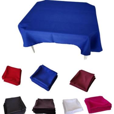 Imagem de kit com 10 toalhas de mesa 04 lugares kit para festa toalha de mesa co