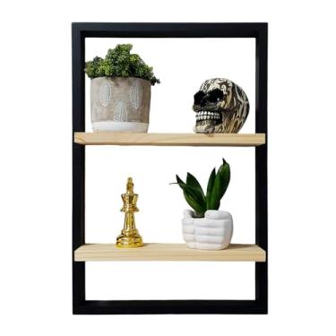 Imagem de Prateleira Quadro Nicho Flutuante Decorativa de Parede - 40x60cm Cor:COLORIDO;Tamanho:40X60 CM