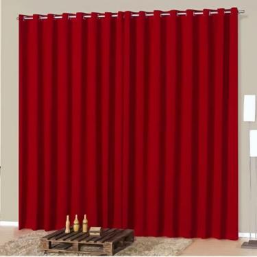 Imagem de Cortina Para Sala Quarto 3.00x2.50 Metros Varias Cores - Cida Enxovais