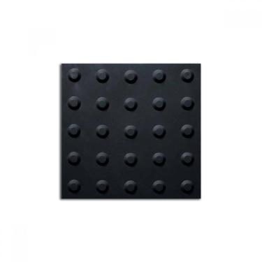 Imagem de Piso Tátil Alerta 10 Peças 25X25 Preto