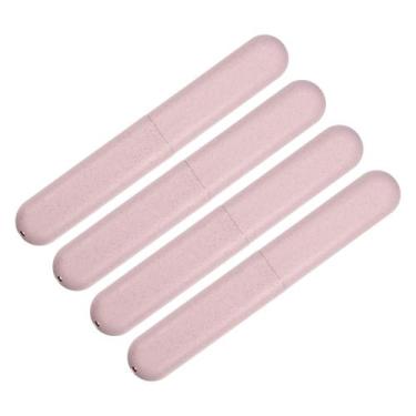 Imagem de Estojo porta-escovas de dentes VOCOSTE Travel PP Pink (4 unidades)