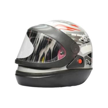 Imagem de Capacete moto prata san marino 58 - SANMARINO