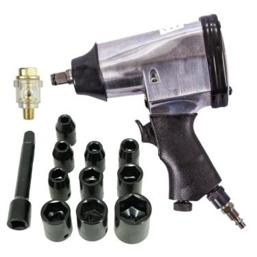 Imagem de Kit Chave Impacto Pneumática 1/2 32kgfm Rocking Dog TCH32