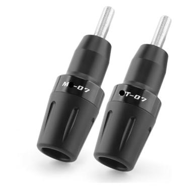 Imagem de BYYINGSUS Quadro Sliders Crash Protector Motocicleta Motor Crash Pad Bobinas Proteção contra Queda Compatível com Y&AMAHA MT07 Tracer 700/7/GT FZ07(A)