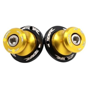 Imagem de BYYINGSUS Parafuso de suporte de motocicleta M8 bobinas deslizantes compatíveis com CBR 600RR 1000RR CBR954RR 900RR CBR250R CBR600RR CBR1000RR 2004-2019 (dourado)