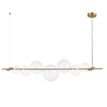 Imagem de Pendente 1xled 12W Zeep Bella Iluminação Dourado / Transparente