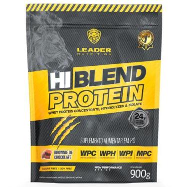 Imagem de Whey Protein Hi-Blend 900g - Leader Nutrition, Brownie de Chocolate