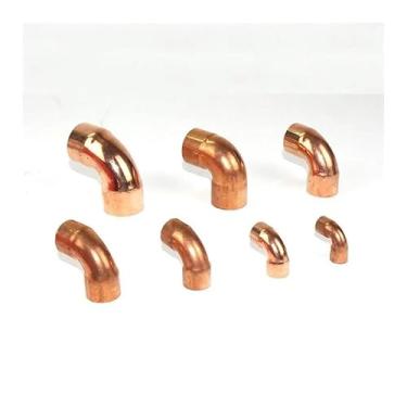 Imagem de WWECCQIJ Diâmetro interno de 32 mm x 1,3 mm de espessura Scoket Weld Copper End Feed 90 graus Acoplador de cotovelo encaixe de encanamento água gás óleo