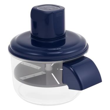 Imagem de Descascador de uva sem fio portátil de rotação de alta velocidade recarregável para acampamento doméstico (azul)