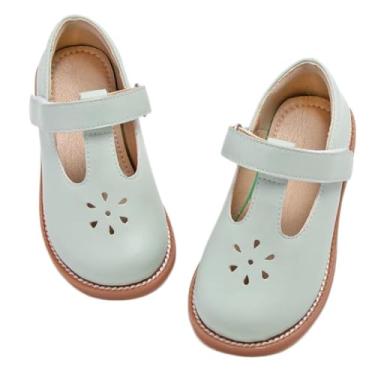 Imagem de GINFIVE Sapatos Mary Jane Para Meninas Pequenas, Sociais, Verde, Tamanho 13