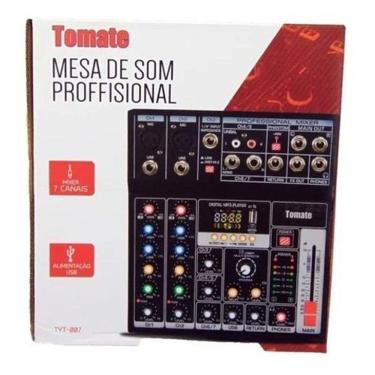 Imagem de Mesa De Som 7 Canais Bluetooth Tomate Tyt-007