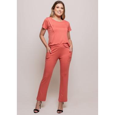 Imagem de Calça Pau a Pique Moletinho Básica Rosê