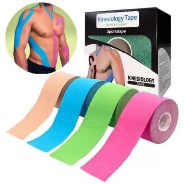 Imagem de Kinesio Taping Fita Adesiva Fisioterapia Muscular Bandagem