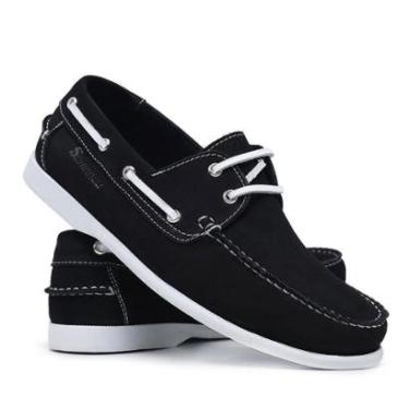 Imagem de Mocassim Dockside Masculino Sola Borracha Macia Costura Reforçada Estiloso-Masculino