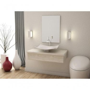 Imagem de Conjunto Bancada C-cuba F44 E Espelheira Metrópole 801 Preto ônix Snow