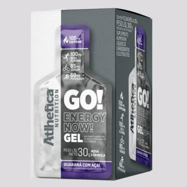 Imagem de Gel Carbo Go! Energy Now Atlhetica - 10 Sachês de 30g, Guaraná com Aça