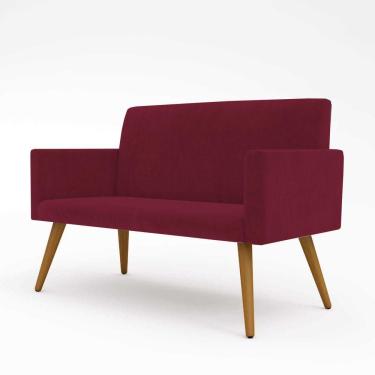 Imagem de Sofá Namoradeira 2 Lugares - Balaqui Decor Marsala