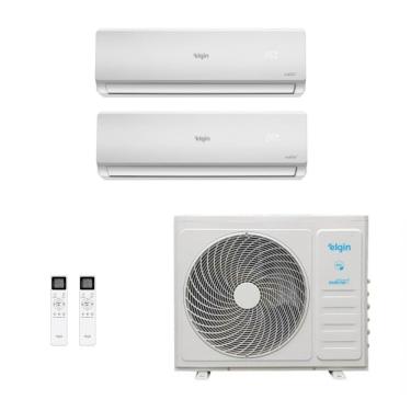 Imagem de Ar-Condicionado Bi Split Inverter Elgin 27.000 (2x Evap HW 18.000) Quente/Frio 220V