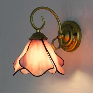 Imagem de Luminária de parede retrô americana com LED para banheiro, espelho, estilo mediterrâneo, simplicidade para sala de estar, restaurante, quarto, escritório, casa de campo, hotel, café, bar, co