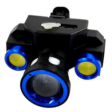 Imagem de Lanterna De Cabeça Recarregável Com Zoom Usb 3 Leds