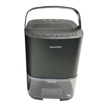 Imagem de Generic Mini Desumidificador de 1000ml com Plugue Americano, Abajur de Cabeceira, Reservatório de Água com Botão de Pressão, Desligamento Automático, Silencio, Preto, Tamanho real