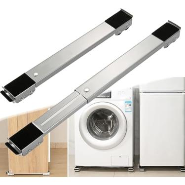 Imagem de Rolo para Eletrodomésticos Expandido de Alta Resistência Transportadores Móveis com Rodas Carrinho Ajustável Conjunto Ferramentas Elevação e Deslizamento Mover Facilmente Segurança Máquina Lavar Secad