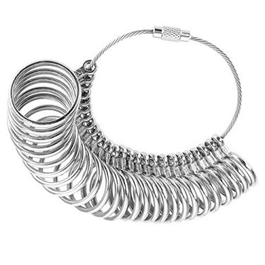 Imagem de Bastão de tamanho de mandril do medidor de anel, determine facilmente como um anel caberá antes de comprar, para casamento ou aula, meça facilmente e confidencialmente seu dedo em casa (anel 18 m