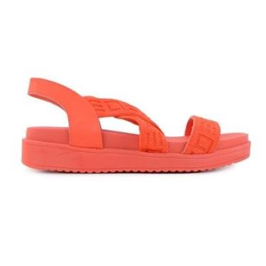 Imagem de Sandália Feminina Bebecê Flatform Maxi Laranja - T2279-Feminino