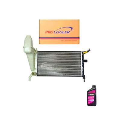 Imagem de Kit Radiador GM Celta 1.0 1.4 00/06 Sem Ar + Aditivo Radiador Advanced Concentrado