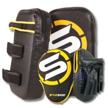 Imagem de Aparador De Chute Stylo + Manopla de Foco Amarelo - STYLO SPORT