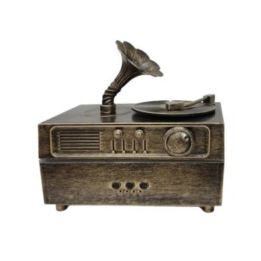 Imagem de BLWOTMOR Difusor de Aromas USB Giratório com Fonógrafo, Silencioso E Compacto, Ideal para Decoração de Mesa E Uso Interno. Difusor de óleos Essenciais para Amb, Bronze, Tamanho real