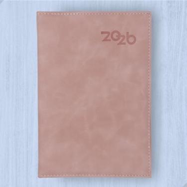 Imagem de Agenda 2026 A5 Diária Anual Executiva Universitária Camurça Adequado para trabalho e estudo(Rosa)