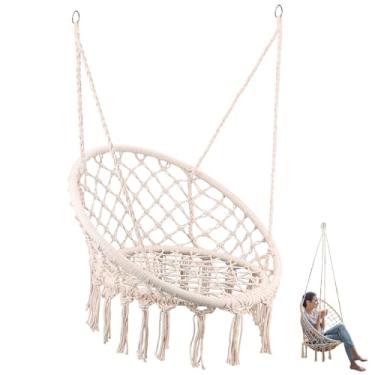Imagem de Cadeira de Balanço Adulto, Balanço Suspenso, Cadeiras Balanço, Cadeira de Balanco, Cadeira de rede suspensa com corda, Cadeira de Balanço Suspensa Rede, Cadeiras Suspensas