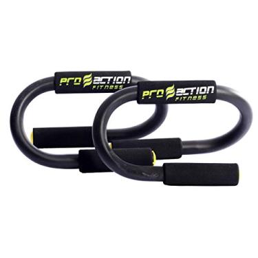 Imagem de Apoio para Flexão Mega Preto - par - Proaction - GA004