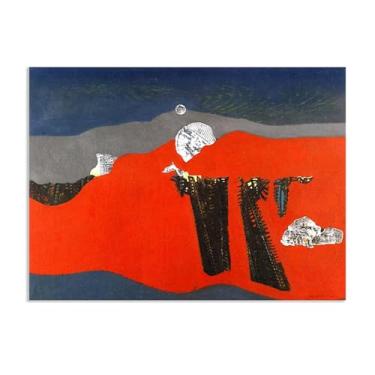 Imagem de Pôster Max Ernst The Desert Reproduções de pinturas famosas Surrealismo Tela de arte de parede Max Ernst para presentes de sala de estar 80 x 60 cm (32 x 24 polegadas) sem moldura