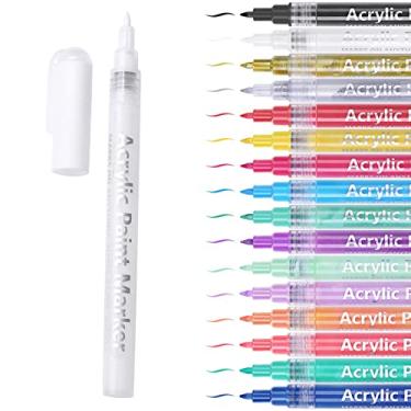 Imagem de ZJchao Caneta Grafite para Unhas 3D Caneta para Arte Em Unhas Caneta para Colorir 3D Com 16 Cores Vibrantes para Salão de Beleza Profissional e Uso Doméstico Plástico 13,6 Cm 13g (18)