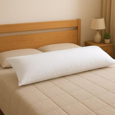 Imagem de Travesseiro de Corpo 50x140cm Extra Grande Fibram Branco