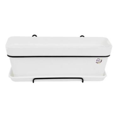 Imagem de Vaso de plantas Floreira Jardineira 10 Litros Horta Mudas Cacto sucule