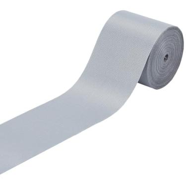 Imagem de GORGECRAFT Fita refletiva prateada de 10 m x 40 mm, fita refletiva, fita refletiva para uso externo, impermeável, costurada, tecido de segurança, faixa de aviso para roupas de ciclismo, mochilas
