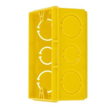 Imagem de Caixa de Luz 4x2 Retangular Amarela - Plastilit
