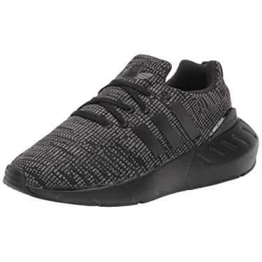 Imagem de Adidas Tênis unissex para bebês Swift Run 22, Preto/cinza/branco., 6 Big Kid