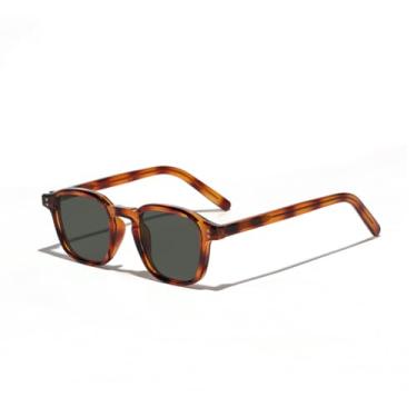 Imagem de JRLLFD Óculos de sol da moda para homens, retangulares e femininos, anti-UV (5)