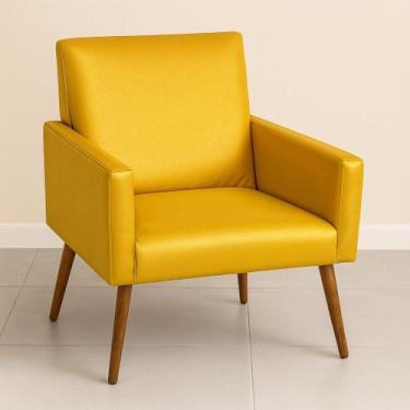 Imagem de Capa para Poltrona decorativa Sala Nina  Malha Acetinada com Brilho  D