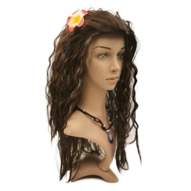 Imagem de Peruca de cosplay Moanas Perucas sintéticas para cosplay de Halloween 
